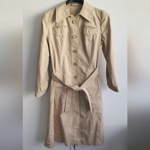 Tan trench coat